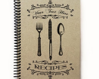 recipe book blank etsy