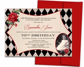 Adult birthday invitation. Printed birthday invitations. Birthday party invites. Birthday party invitations adult. Printable birthday invite