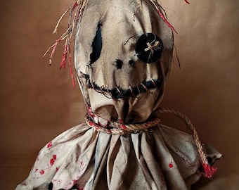 Creepy Burlap Scarecrow Mask