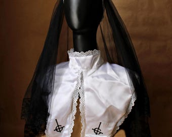 Nonnenkostuum Cosplay (complete outfit niet inbegrepen, alleen het topje)