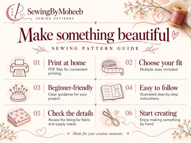 Memory Bear Sewing Pattern PDF, Patchwork Teddy Bear Template, 10 Sizes, A4 & US Letter image 6