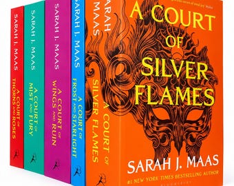 Coffret de 5 livres « Un palais d'épines et de roses », collection de romans fantastiques et romantiques de Sarah J. Maas
