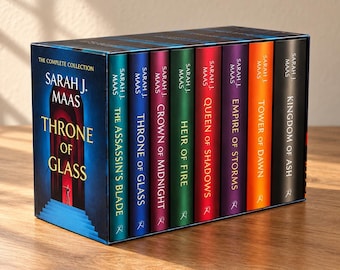 Throne of Glass Complete Book Set by Sarah J. Maas, 8-Book Fantasy Collection
