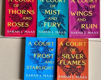 Sarah J Maas A Court of Thorns and Roses Series 5 Book Collection English