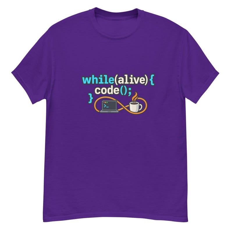 while(alive){ code(); } - programmation et café, cadeau pour passionné de code