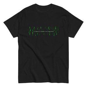T-shirt married single - Geek humor for singles, divorce gift, green code rain