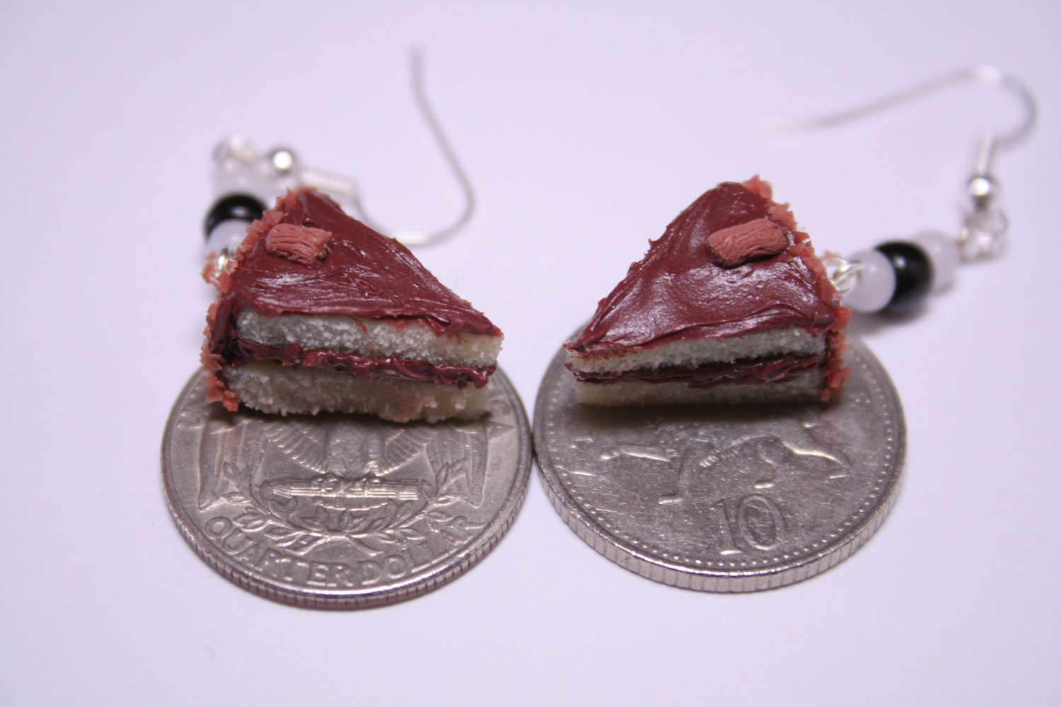 Chocolate Flake Cake Slice Earrings Miniature Food Jewellery Etsy