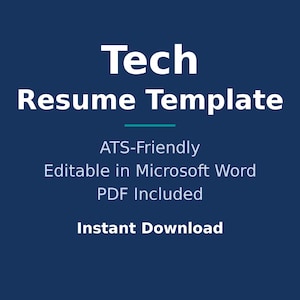 Modèle de CV technique, Modèle de CV d'ingénieur logiciel pour Word, Modèle de CV informatique compatible avec les systèmes de suivi des candidatures (ATS)