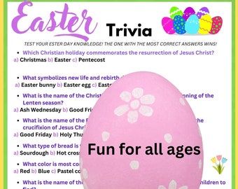 Easter Trivia Game/ Check your knowledge of Easter Holiday
