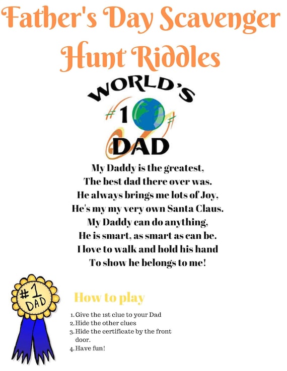 father's day treasure hunt