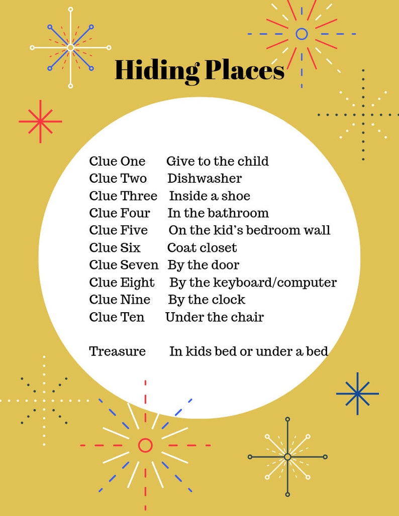 4th of July Scavenger Hunt Riddles Independence Day Etsy