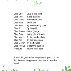 Easter Outdoor Scavenger Hunt Riddles 12 rhyming clues image 3