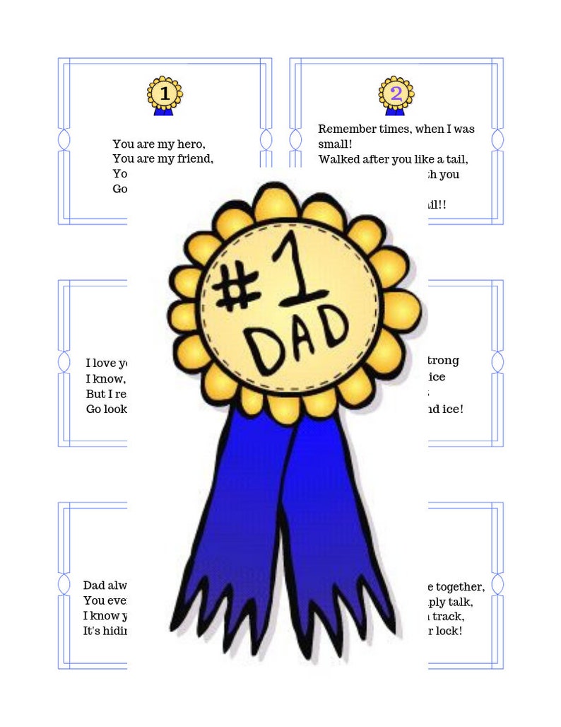 fathers day scavenger hunt riddles with best dad etsy