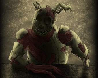 Nightmare Springtrap (fanart)