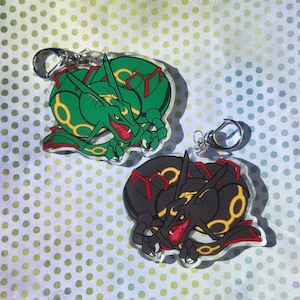 PKMN Rayquaza 3&quot; Acrylic Charm