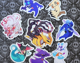PKMN-Inspired Ghosts ~2.5" 3" Vinyl  Stickers