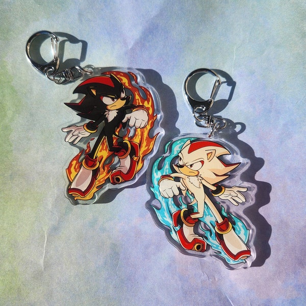 Shadow Hedgehog 2.5" Acrylic Charm