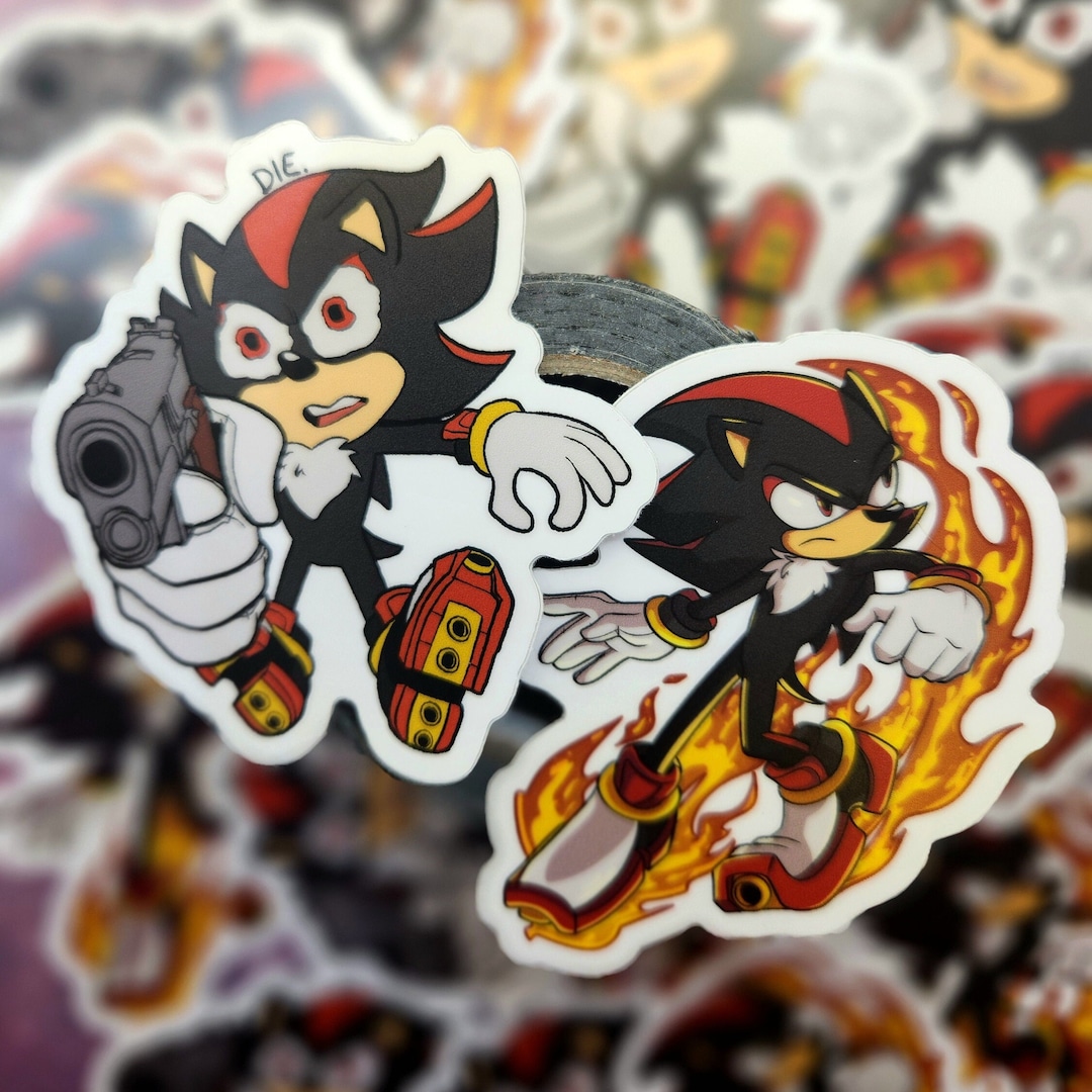 Shadow Figure Sticker Shadow Hedgehog 2.5