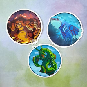 Hoenn Legends 3&quot; Vinyl Stickers