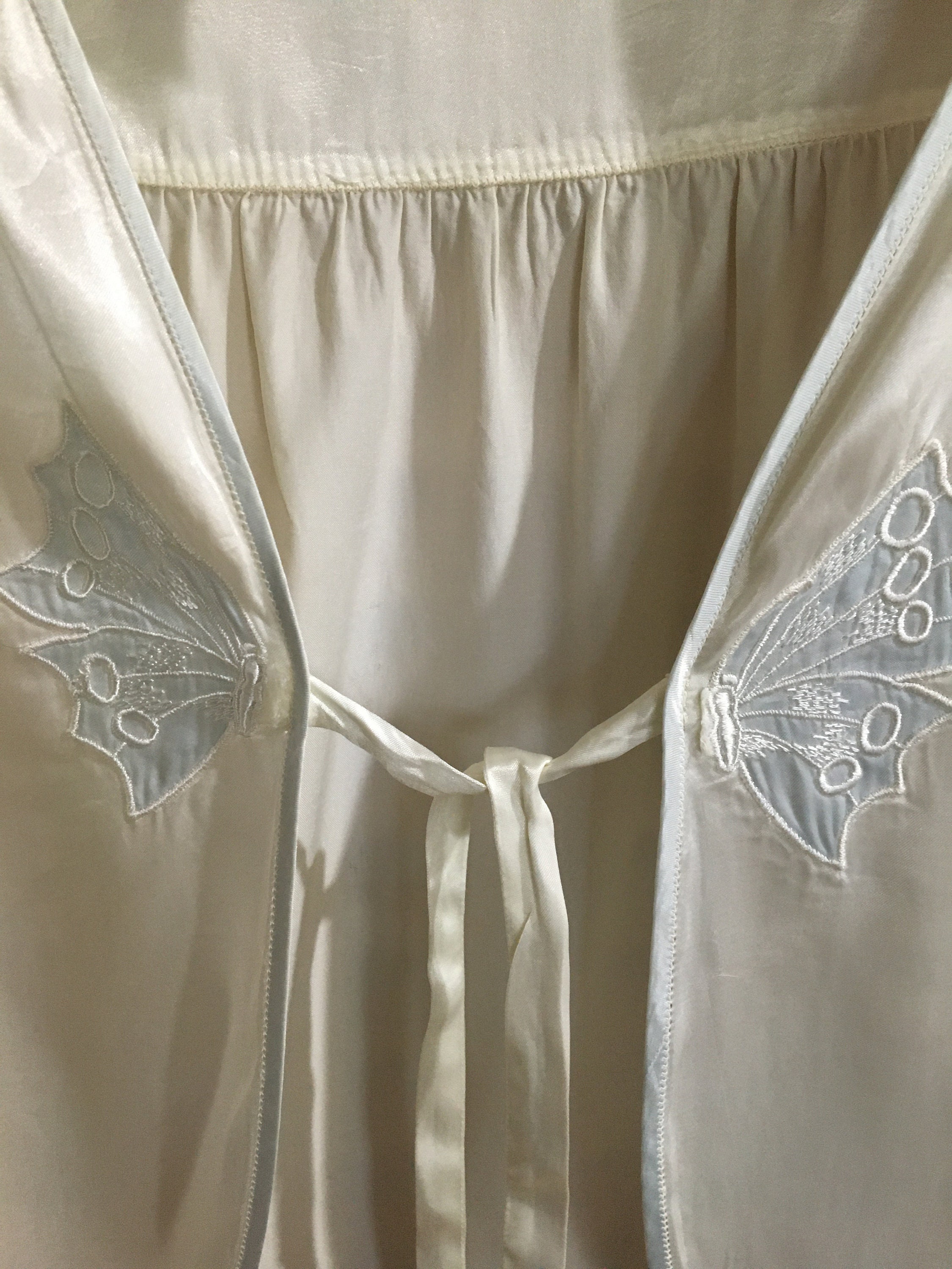 Vintage Barbizon Bed Jacket. Ivory With Light Blue Trim. - Etsy