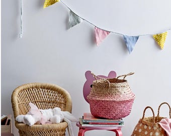 Handwoven Bamboo and Rope Children's Chair
