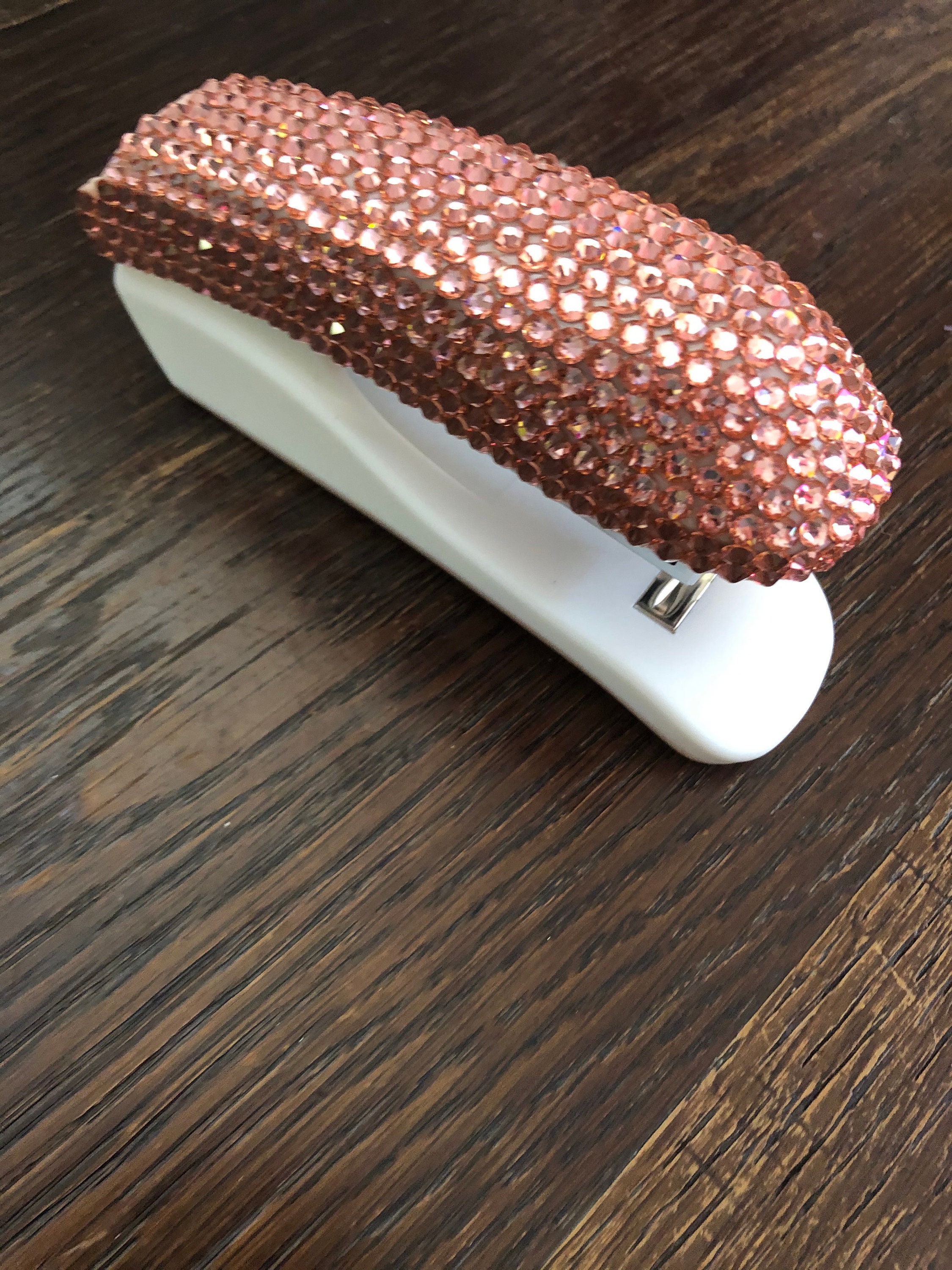 Red Rhinestone Stapler Swarovski Crystal Rhinestone Covered Stapler Barbie Pink Home ...