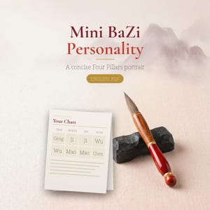 Lectura personalizada de BaZi – Mini informe de personalidad de astrología china en PDF