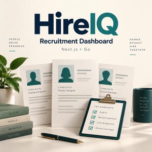 HireIQ Next.js Recruitment Dashboard and Career Site Template