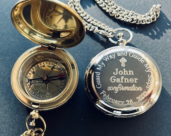 Silver Compass, Christian Wedding Anniversary Gift