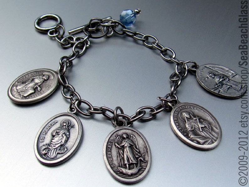 Saint Medal Charms. Patron Saint Medals. Catholic Saints Etsy