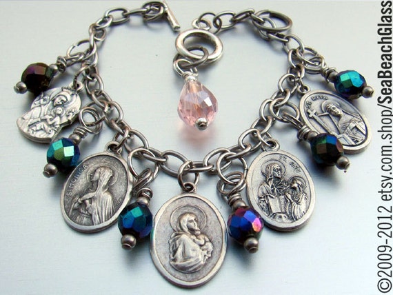 One St Anastasia Rosary Center//Part//Rosary Making//Your Choice of Image /& Metal