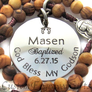 Name Rosary for baby Boy's Baptism, meaningful religious gift
