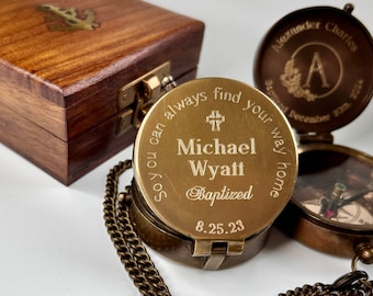 Engraved Gifts for Dad, Working Compass