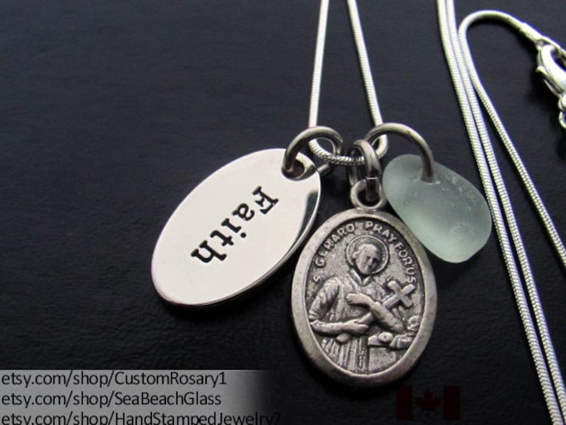 St Gerard. Saint Gerard Necklace. Catholic Jewelry. Fertility. Etsy