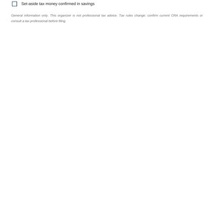 May include: A white document titled Content Creator Tax Pack by Clear Tax Solutions. It features four checkboxes with text: List of gifted products with retail values, Home studio square footage and utility totals, Equipment purchases with receipts, and Set-aside tax money confirmed in savings.