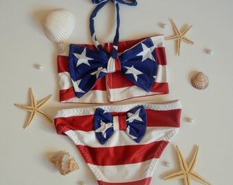 baby boy american flag bathing suit