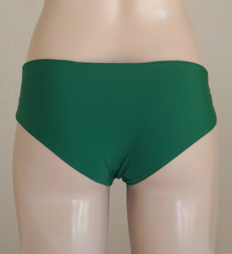 Emerald Green Wrap Bikini Top Full Coverage Boyshort Bikini Etsy