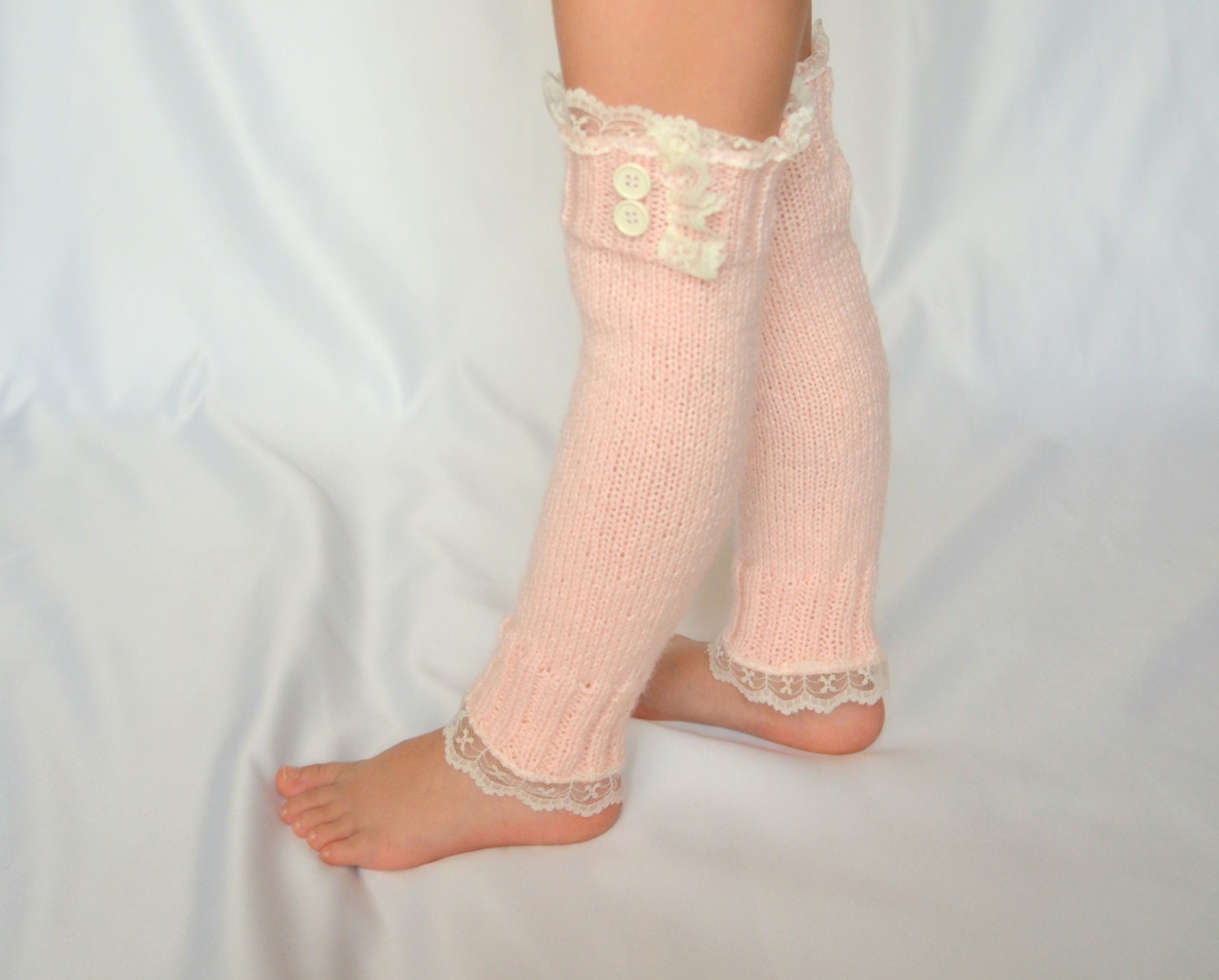 Leg warmers girlsHand knit girl lace leg warmersBlush pink Etsy