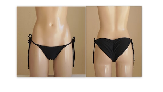 Pantalón bikini de culo corbata Descarado // - Etsy España