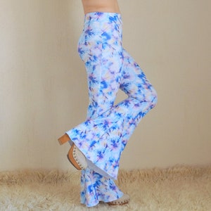 Cloudy Tie Dye Bell Bottom Pants