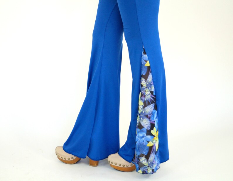 royal blue bell bottoms