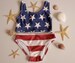 USA flag Girls swimsuit/American Flag bikini top and bottoms/Girls swimwear/Kids flag bikini set/Toddler swimsuits/Girls bikini/4th July 