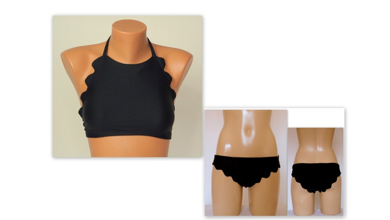 plus size scalloped bathing suit