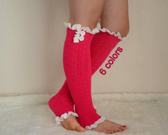 Leg Warmers Womensplus Size Xxl Leg Warmershot Pink Leg Etsy