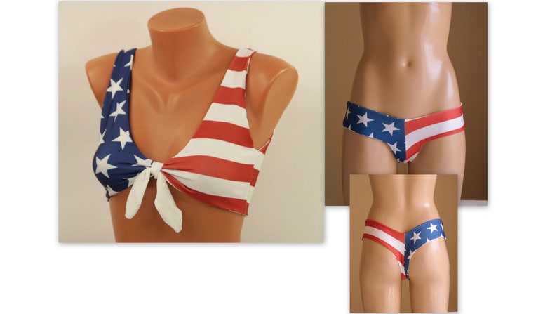 usa flag bathing suit