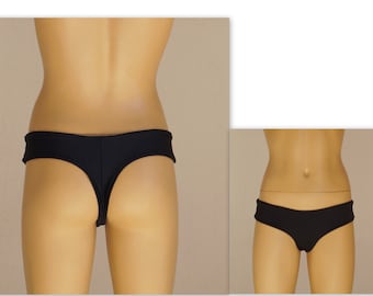 Pantaloni bikini perizoma senza cuciture black low rise //Costumi da bagno//Plus taglia//Costumi da bagno//Costumi da bagno//Sexy//Sfacciato