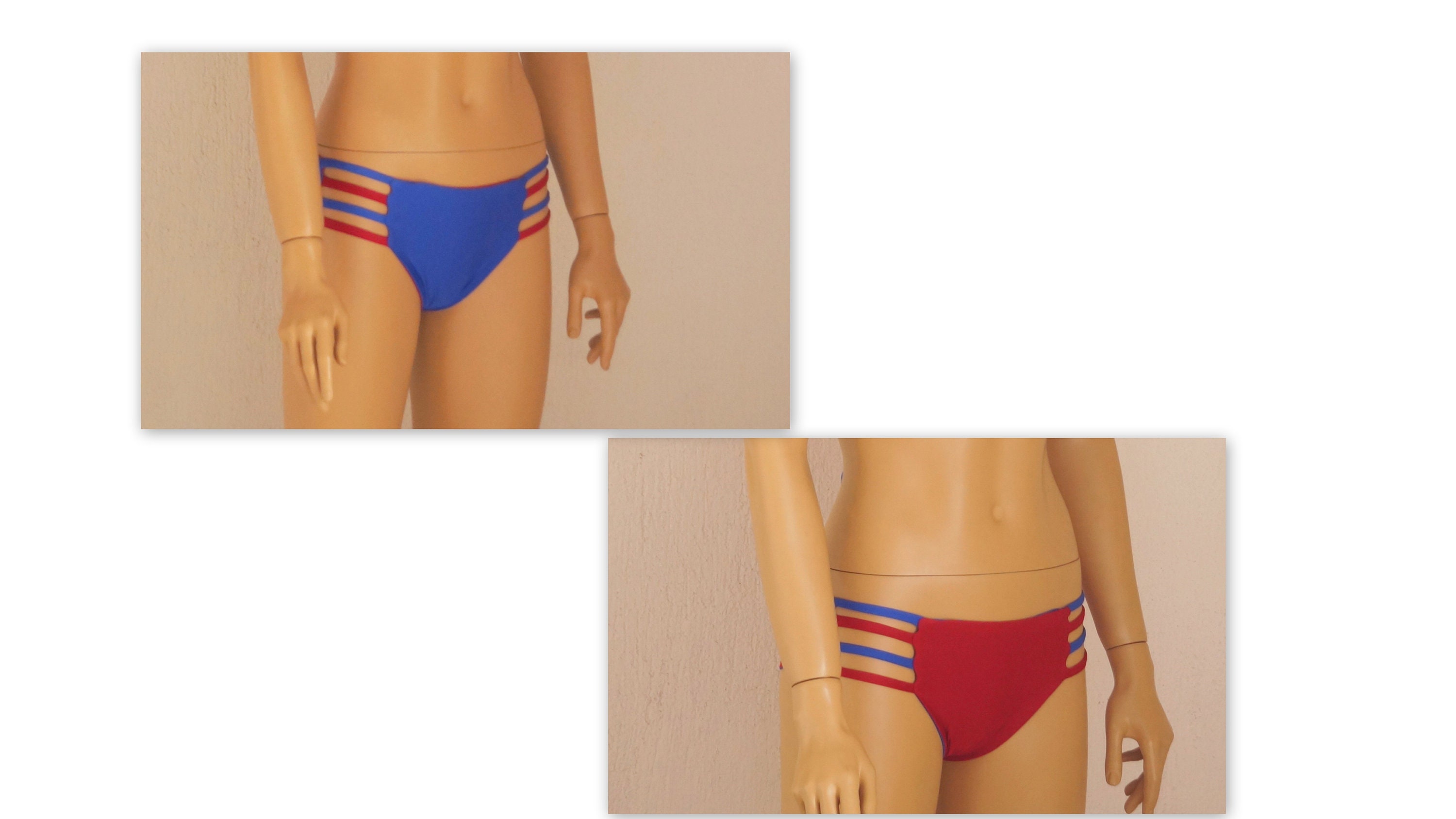 scrunch material bikini