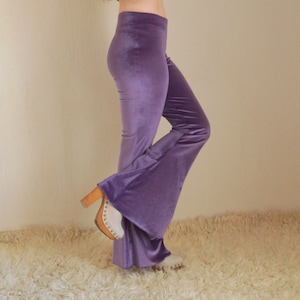 Zeppelin Bells 70's Retro Flare Pants Handmade From Stretch