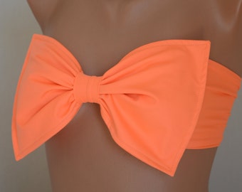 Bandeau,Bow bandeau,Bralet,Bikini top,Sexy