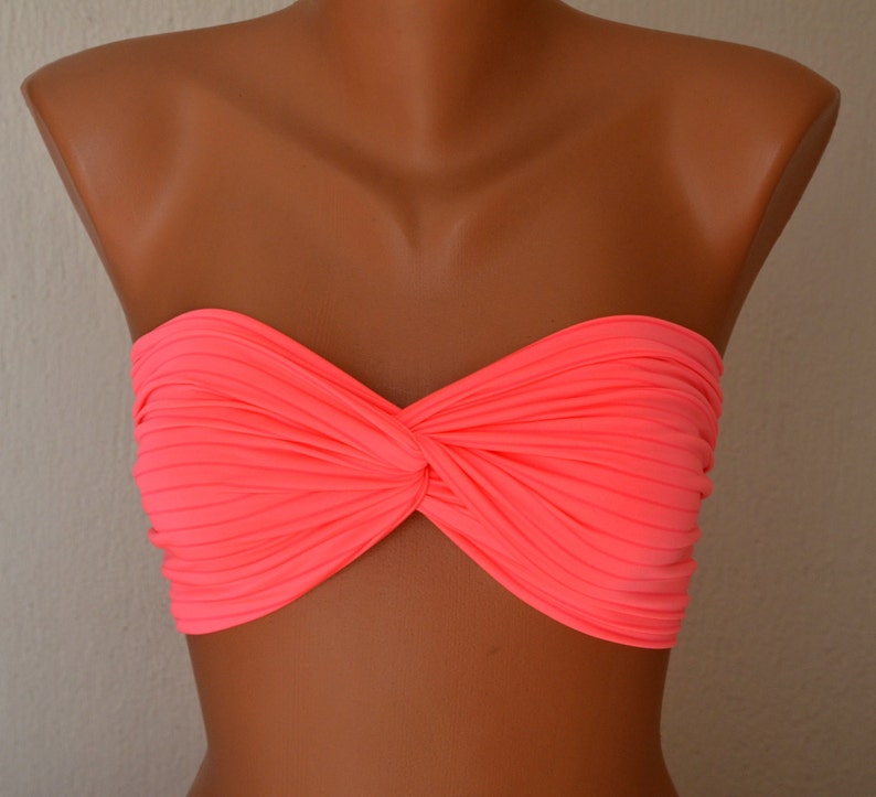 plus size tube top swimwear